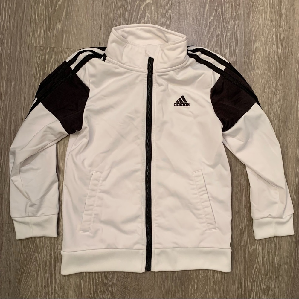 Adidas Full Zip Track Jacket Unisex Youth Size 7‎
